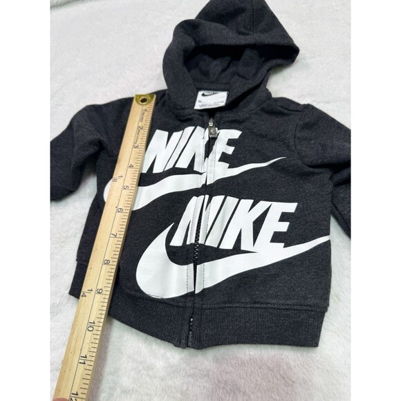 Nike‎ Jacket Baby Sz 3 Months Black Hood Full Zip Unisex 52-56 Cm EUC - Picture 6 of 11